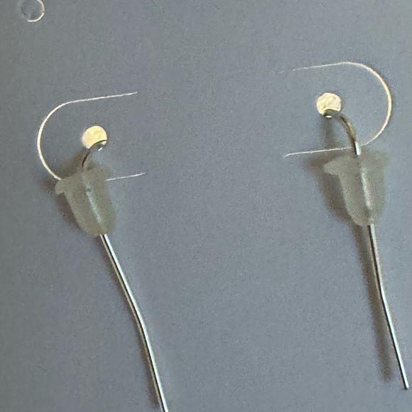 Puzzle Earrings Dangling with Hematite moon & star with Crazy Eye bead. Cute! - Picture 5 of 5